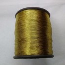 GOLD & BROWN - Art Silk Twisted with Lurex - Neem Jari Zari - For Crochet Sewing Embroidery Knitting Jewelry DIY